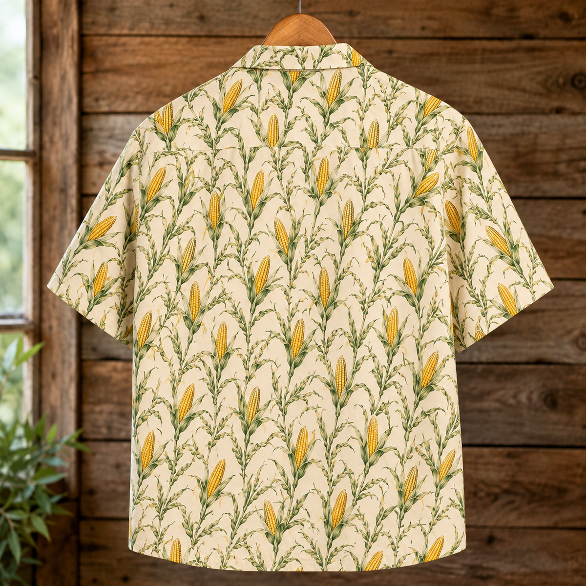 Corn On The Cob Hawaiian Shirt - Funny Farm Button-Up Shirt
