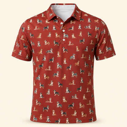 Australian Shepherd Polo Shirt - Performance Golf Polo