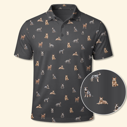 Blue Heeler Polo Shirt - Performance Golf Polo