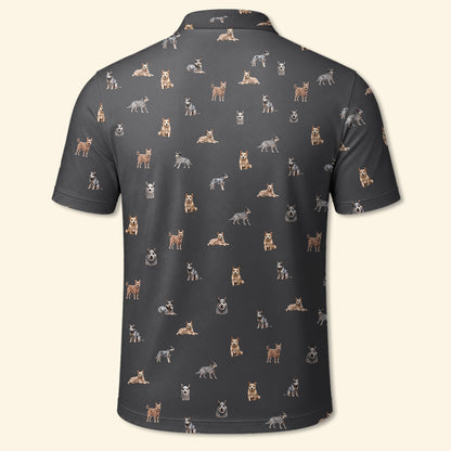 Blue Heeler Polo Shirt - Performance Golf Polo