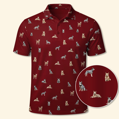 Blue Heeler Polo Shirt - Performance Golf Polo