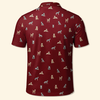 Blue Heeler Polo Shirt - Performance Golf Polo