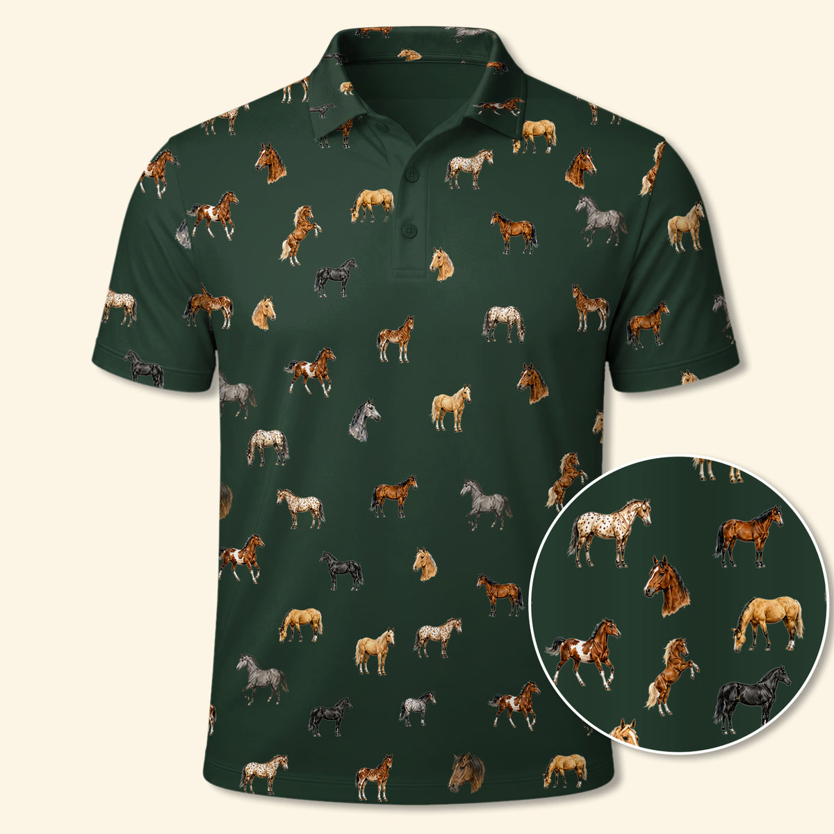 Horse Polo Shirt - Performance Golf Polo