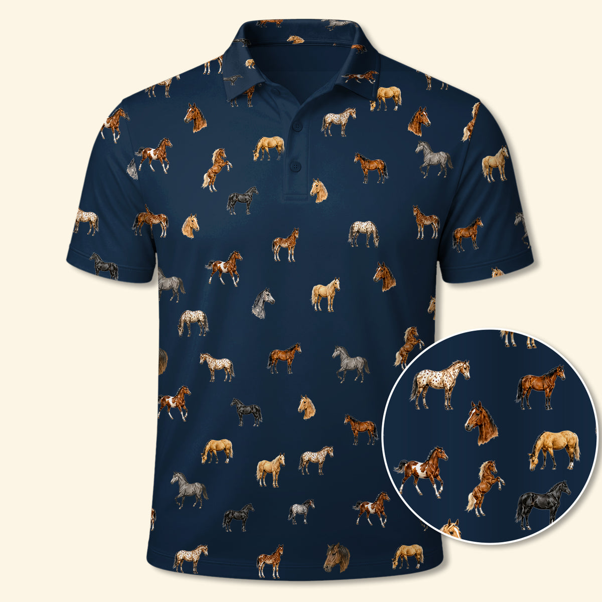 Horse Polo Shirt - Performance Golf Polo
